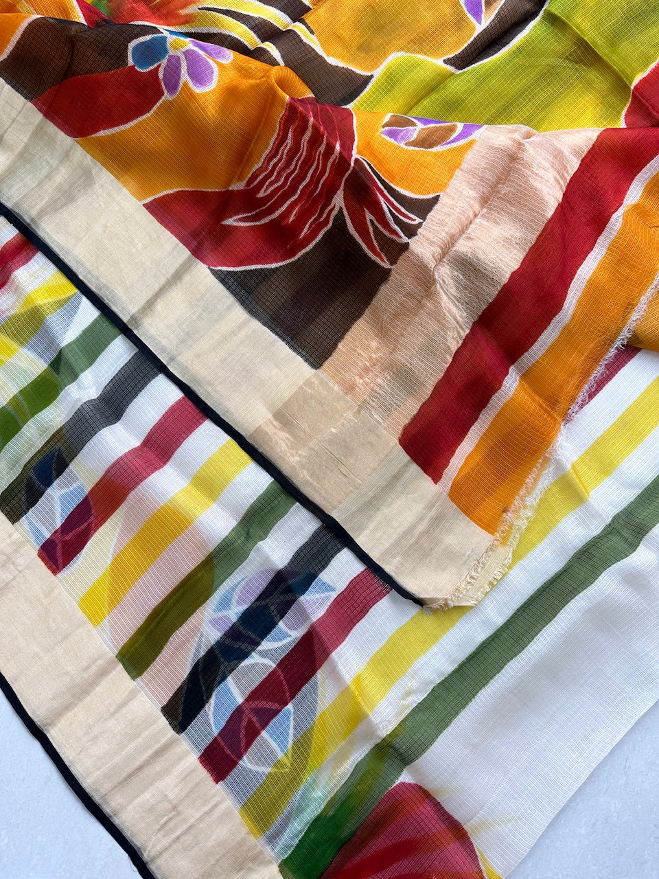 Pure Handpainted Kota Silk Saree