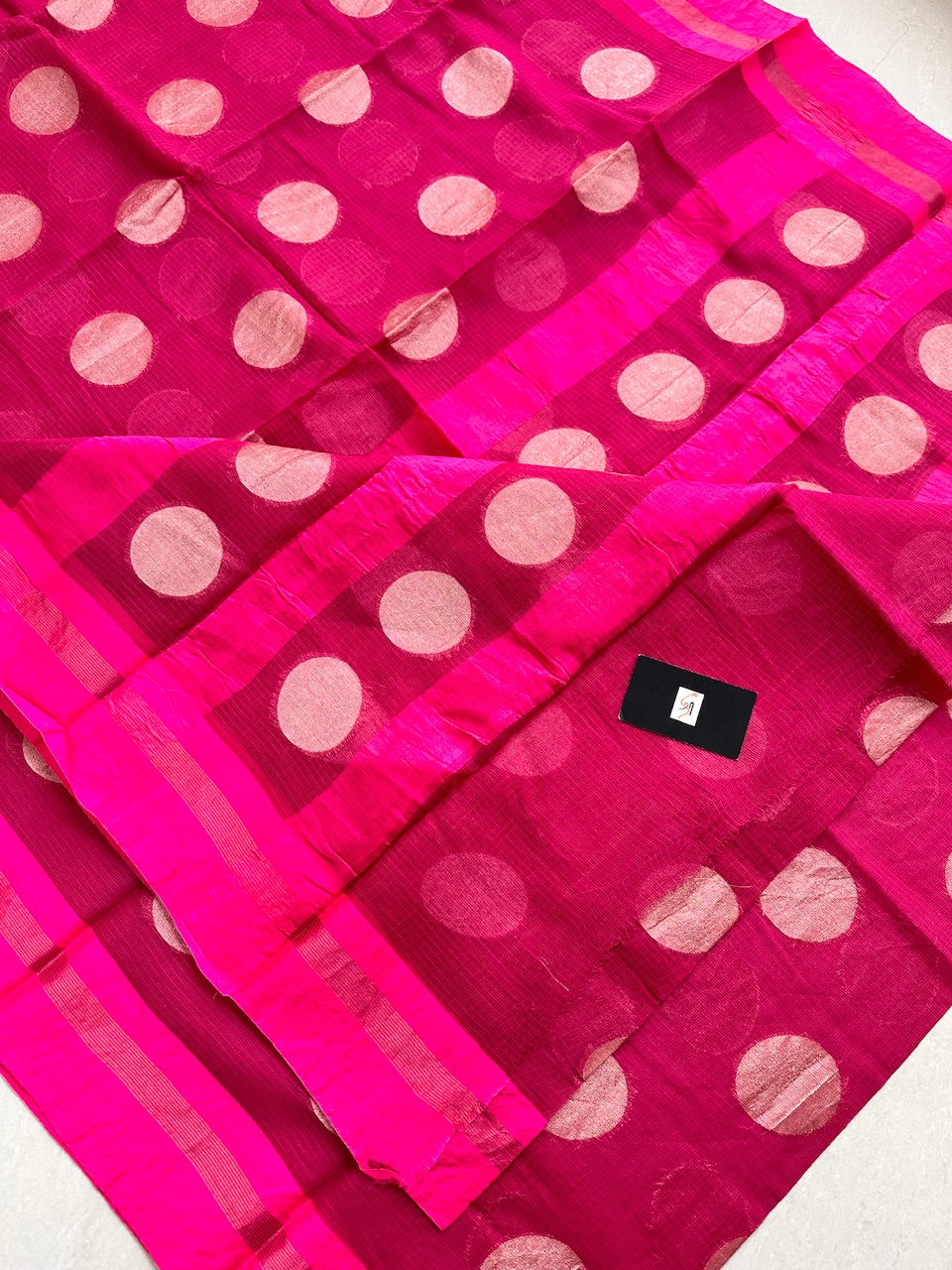 Pure Weaved Kota Cotton Doria Saree