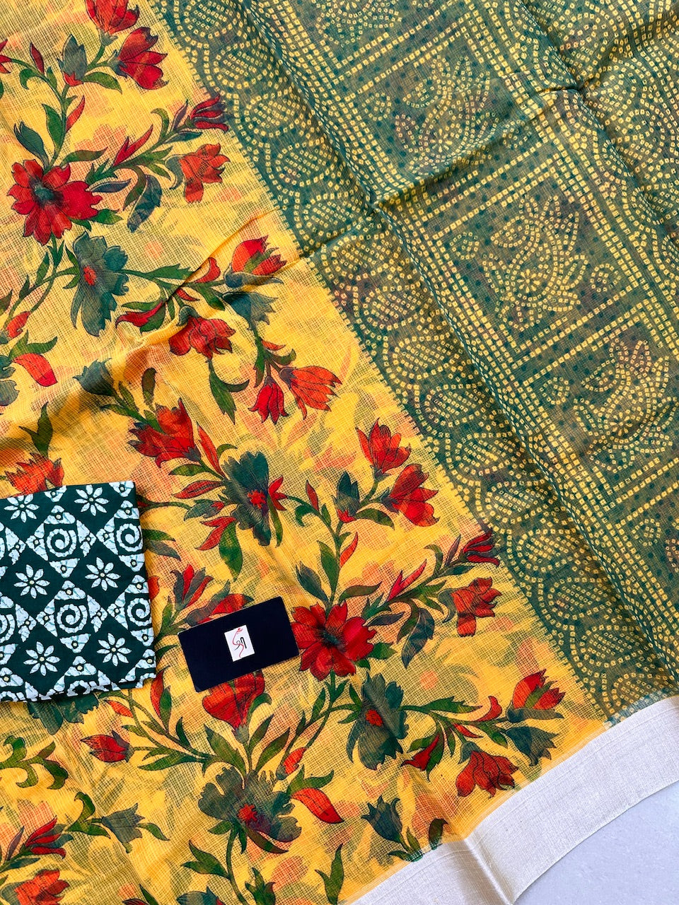 Digital Printed Kota Cotton Doria Saree