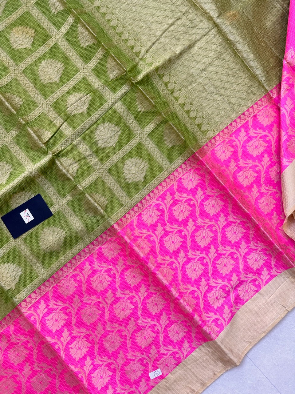 Pure Weaved Kota Cotton Doria Saree