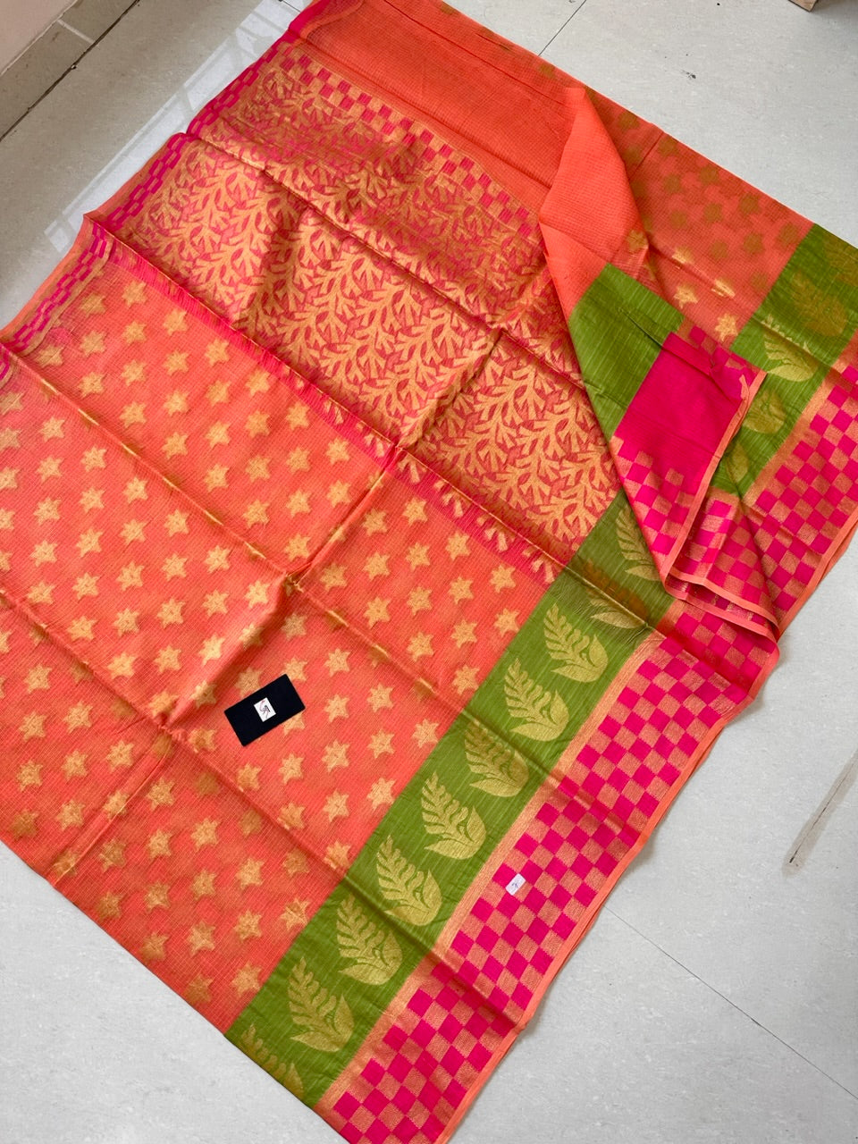 Pure Weaved Kota Cotton Doria Saree