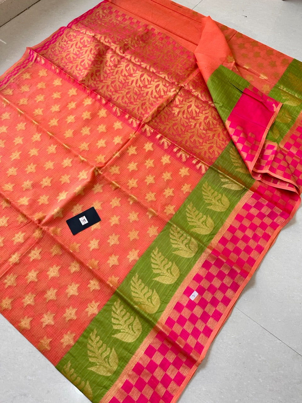 Pure Weaved Kota Cotton Doria Saree