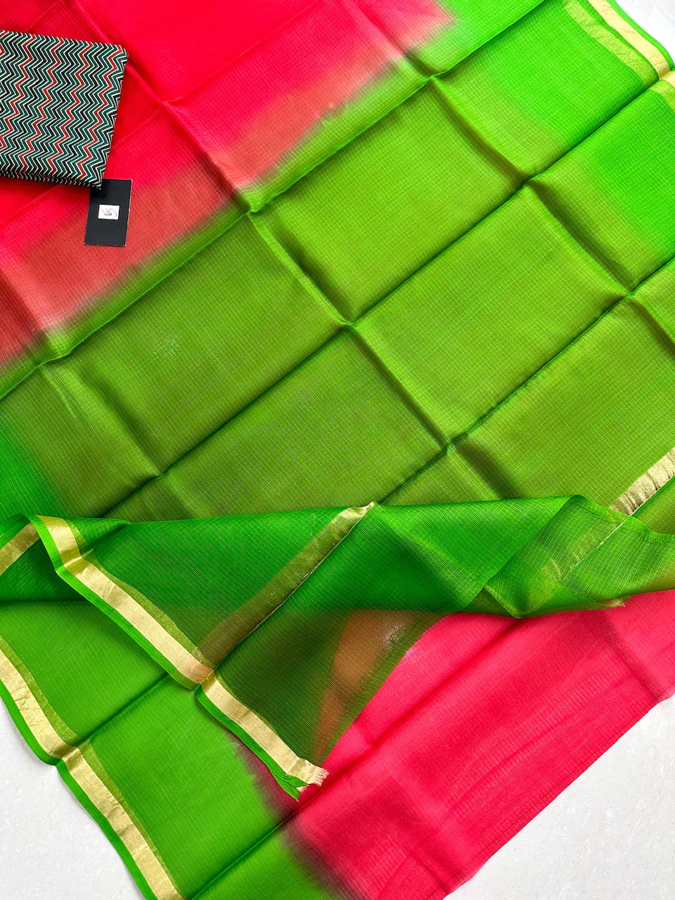 Pure Double Dyed Kota Silk Saree