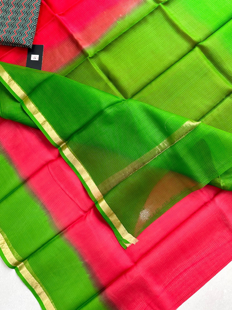 Pure Double Dyed Kota Silk Saree