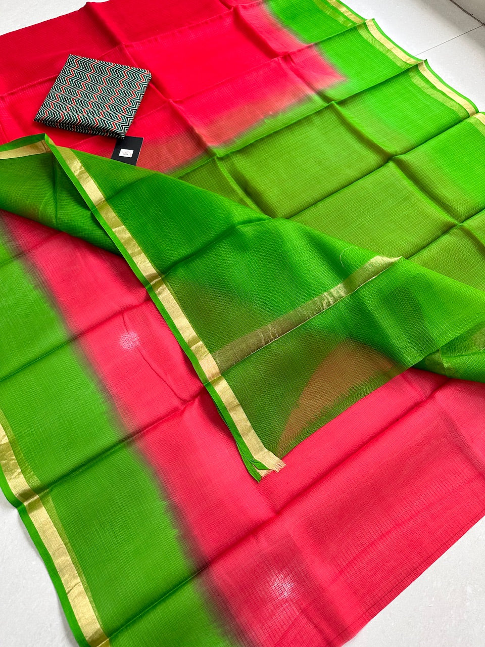 Pure Double Dyed Kota Silk Saree