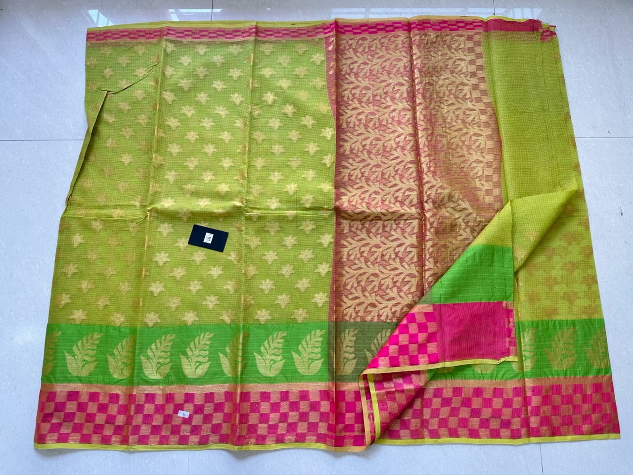 Pure Weaved Kota Cotton Doria Saree