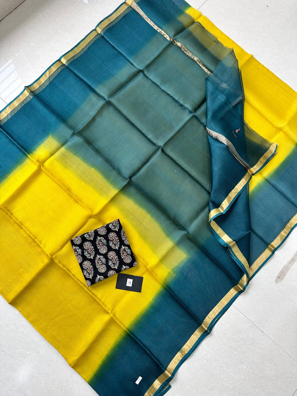 Pure Double Dyed Kota Silk Saree