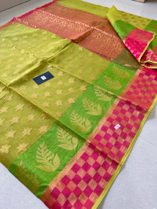 Pure Weaved Kota Cotton Doria Saree