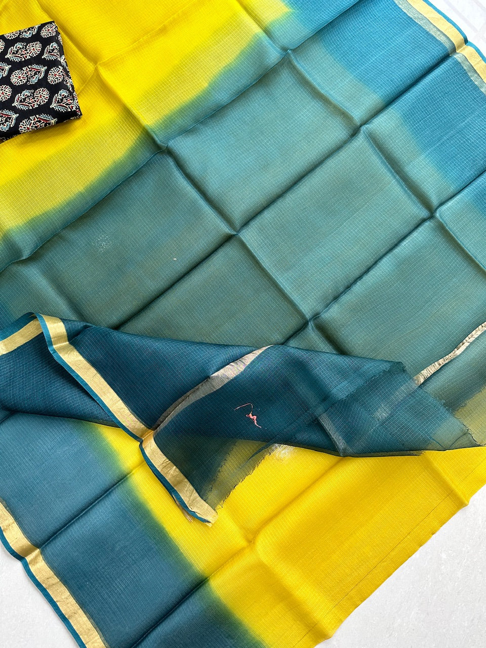 Pure Double Dyed Kota Silk Saree