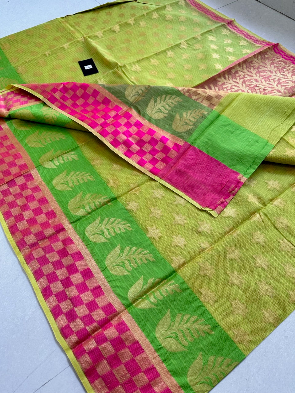 Pure Weaved Kota Cotton Doria Saree