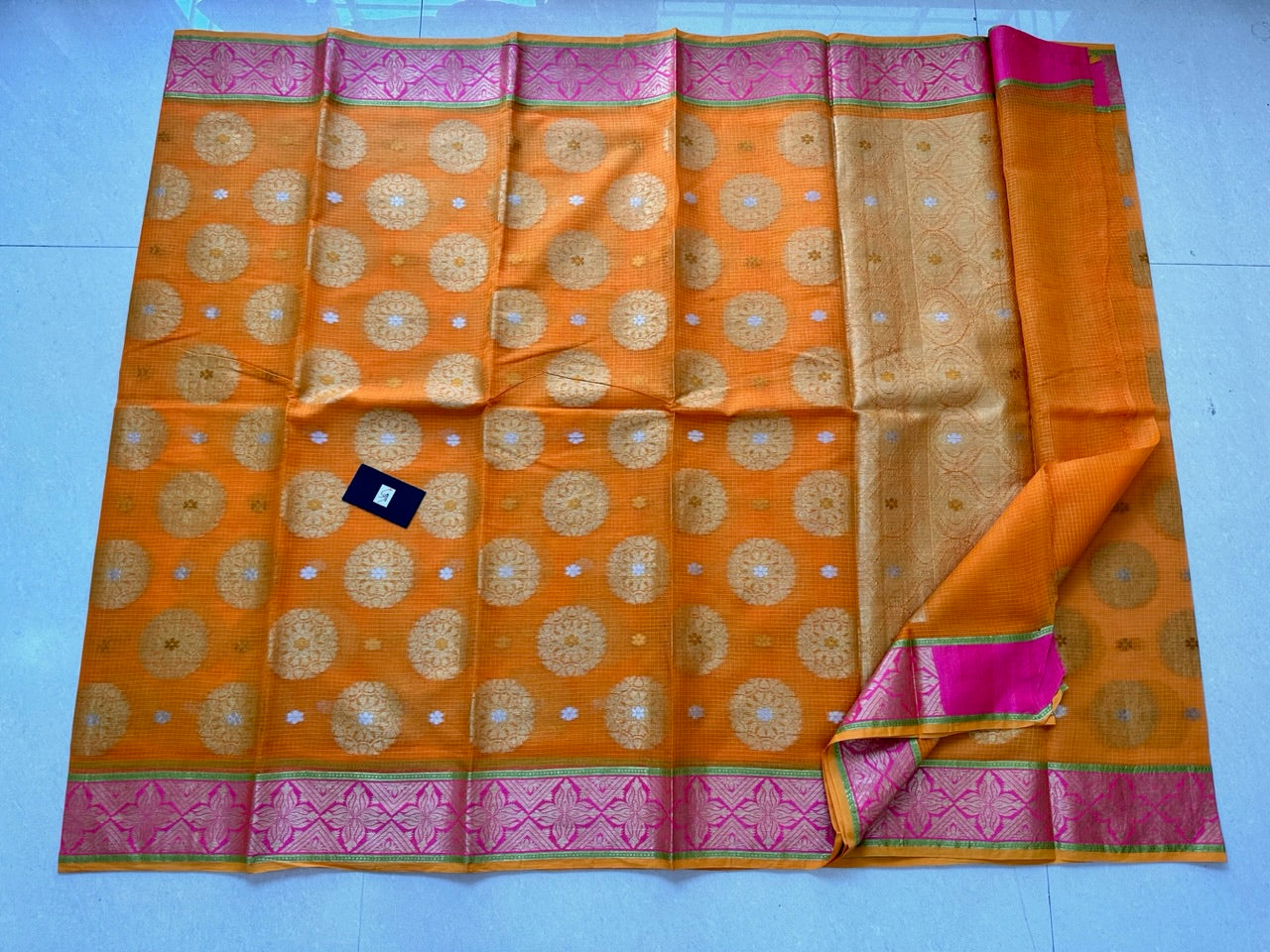 Pure Weaved Kota Cotton Doria Saree