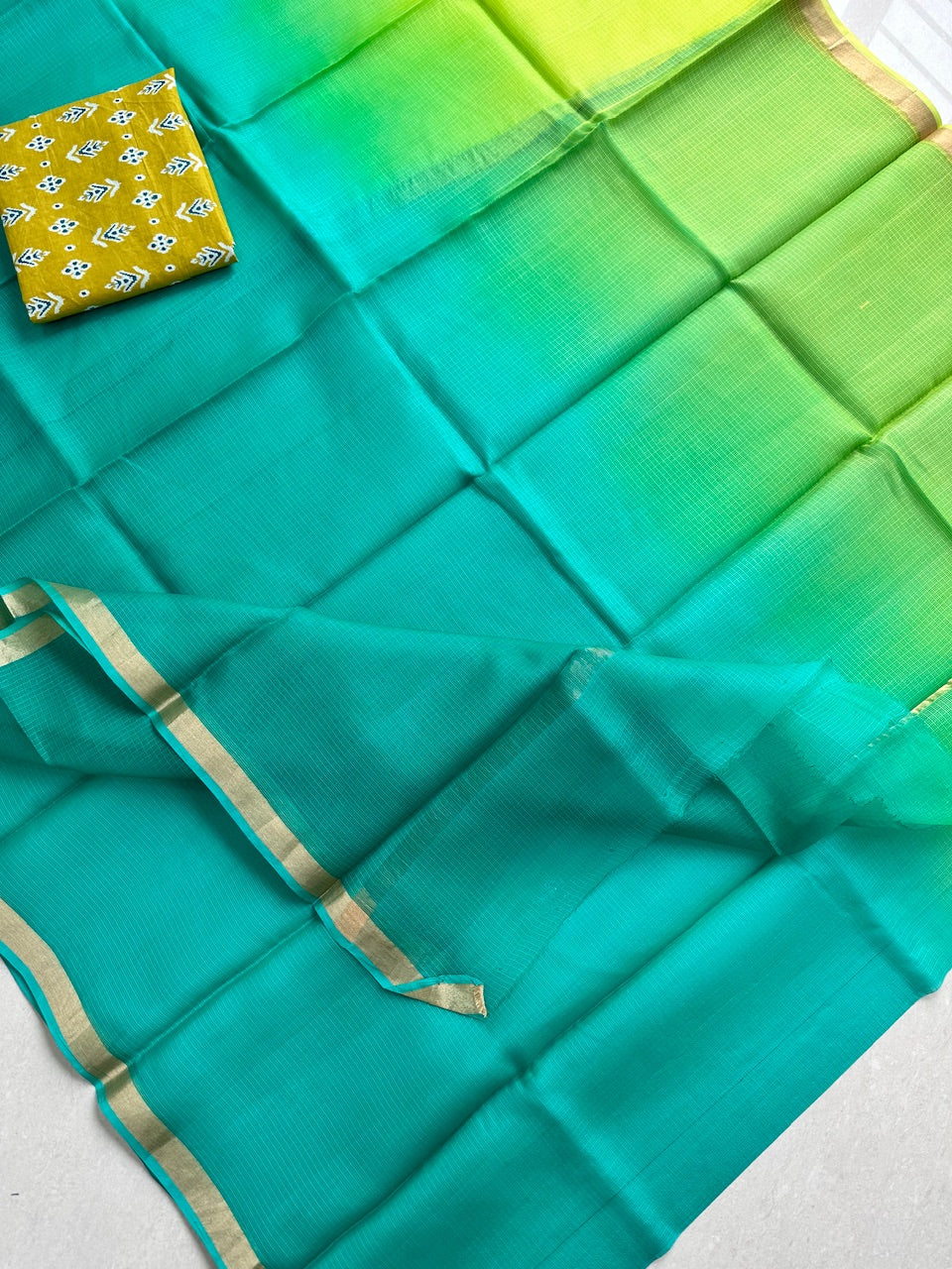 Pure Double Dyed  Kota Silk Saree