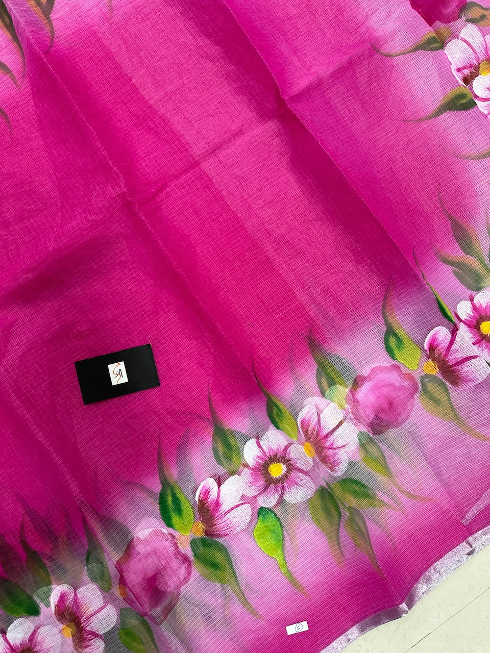 Handpainted Kota Cotton Doria Saree