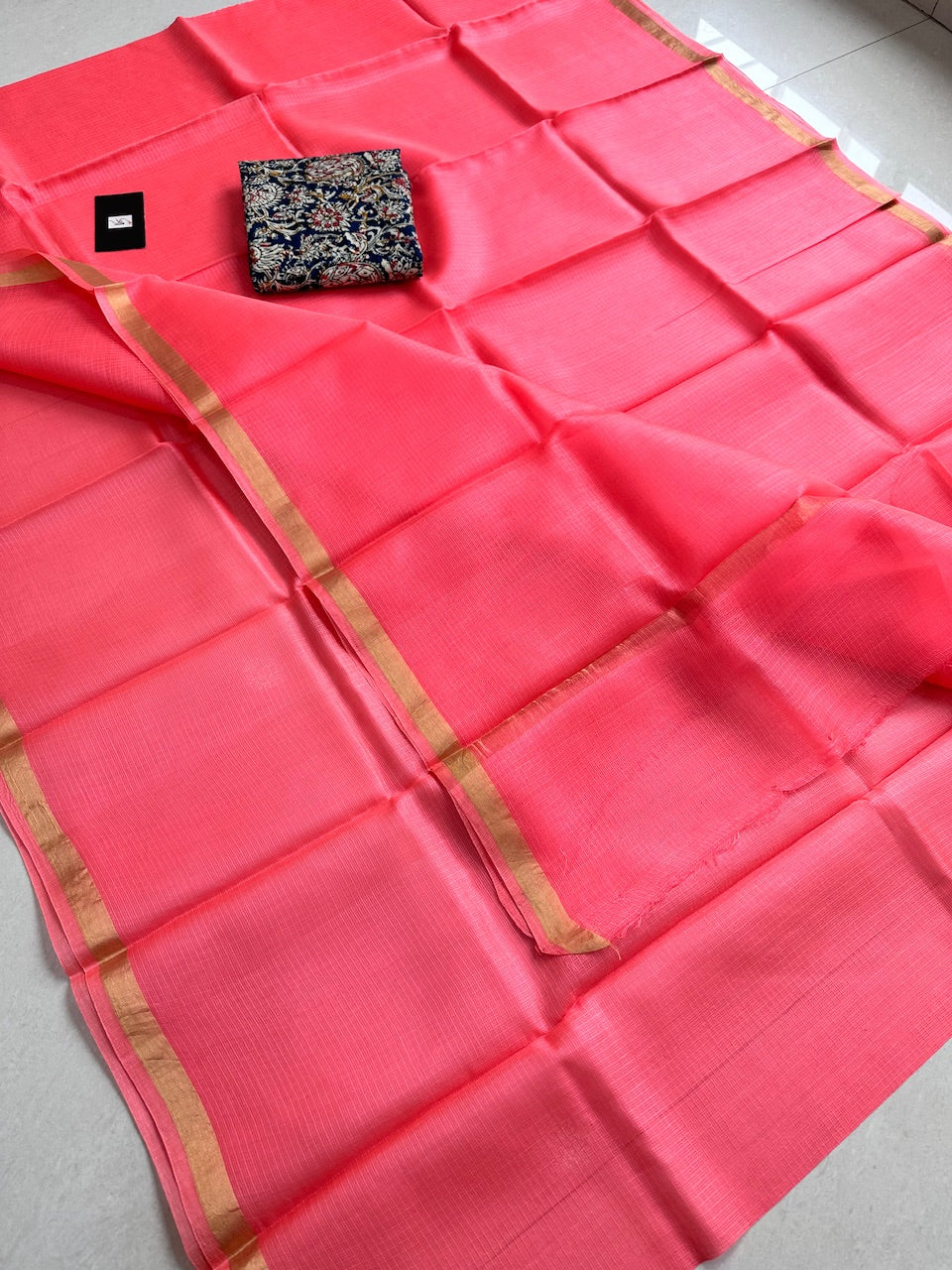 Pure Single Dyed Kota Silk Saree