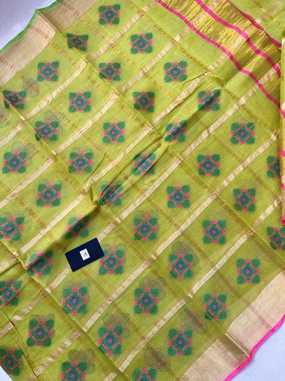 Pure Weaved Kota Cotton Doria Saree