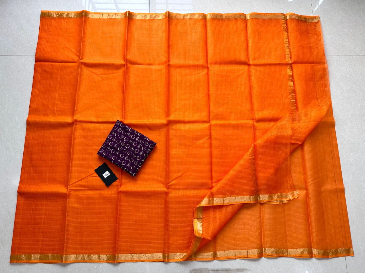 Pure Single Dyed Kota Silk Saree