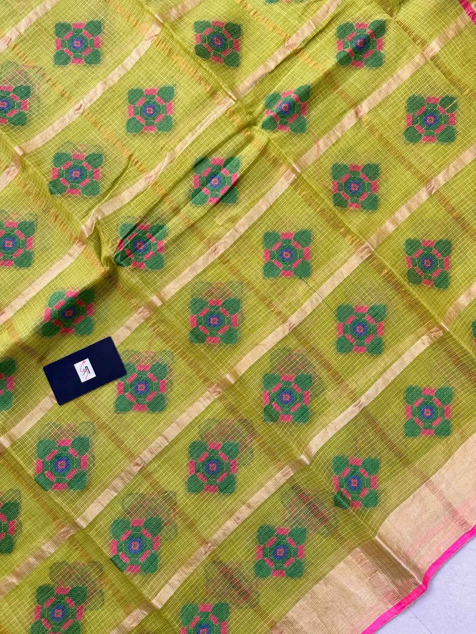 Pure Weaved Kota Cotton Doria Saree