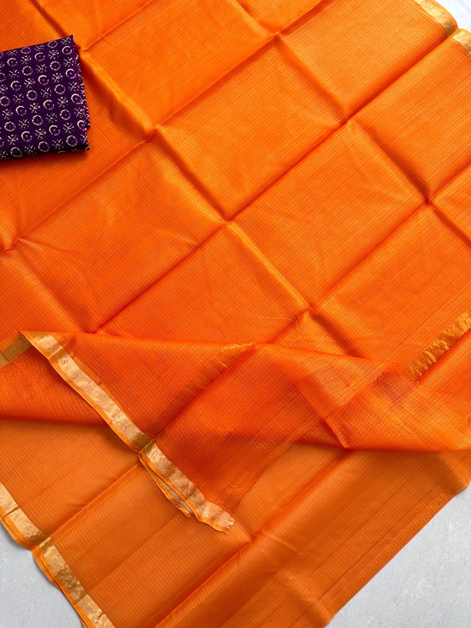 Pure Single Dyed Kota Silk Saree