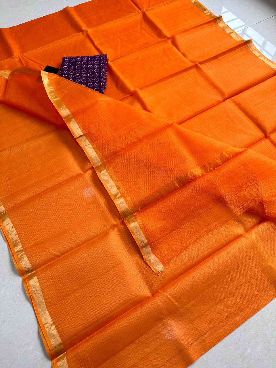 Pure Single Dyed Kota Silk Saree