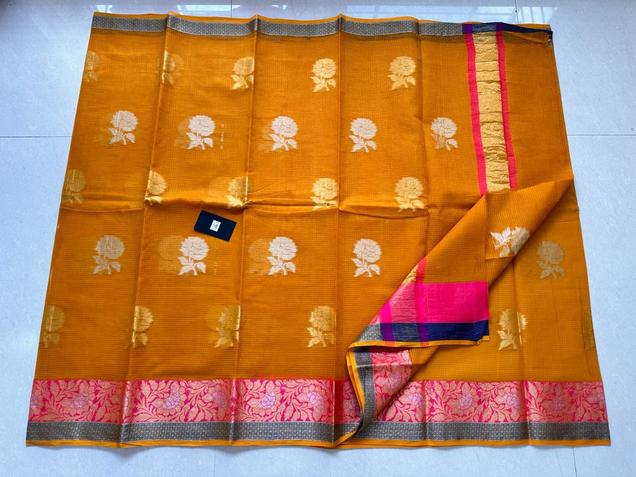 Pure Weaved Kota Cotton Doria Saree