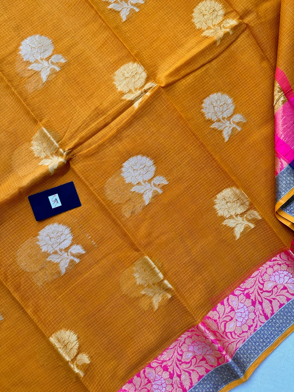 Pure Weaved Kota Cotton Doria Saree