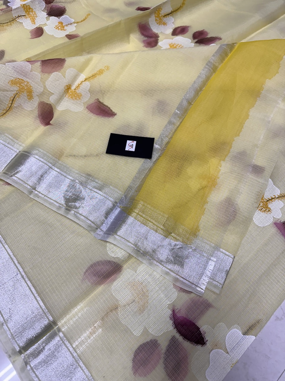 Handpainted Kota Cotton Doria Saree