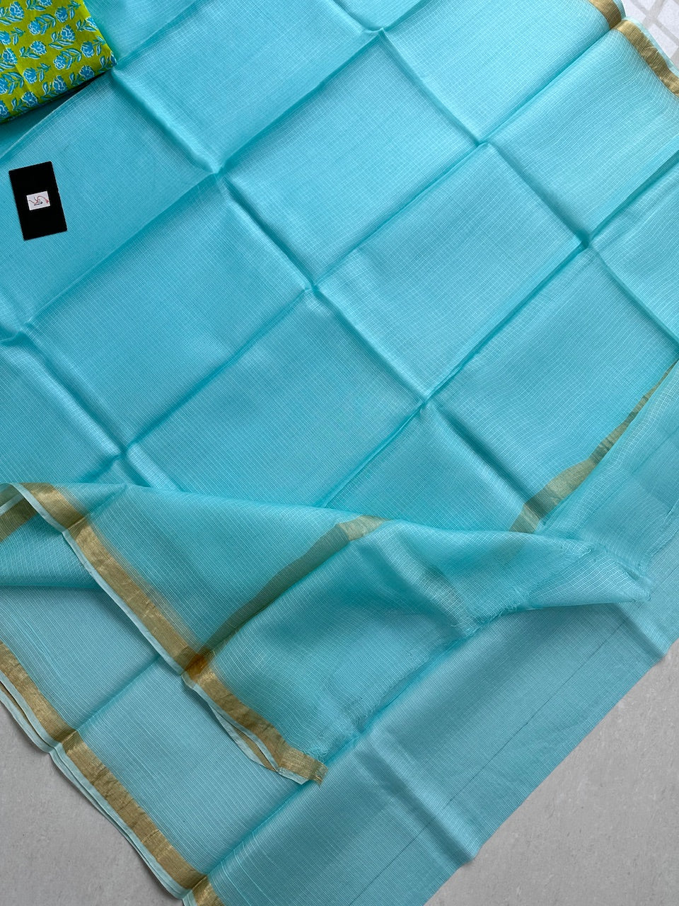 Pure Single Dyed Kota Silk Saree