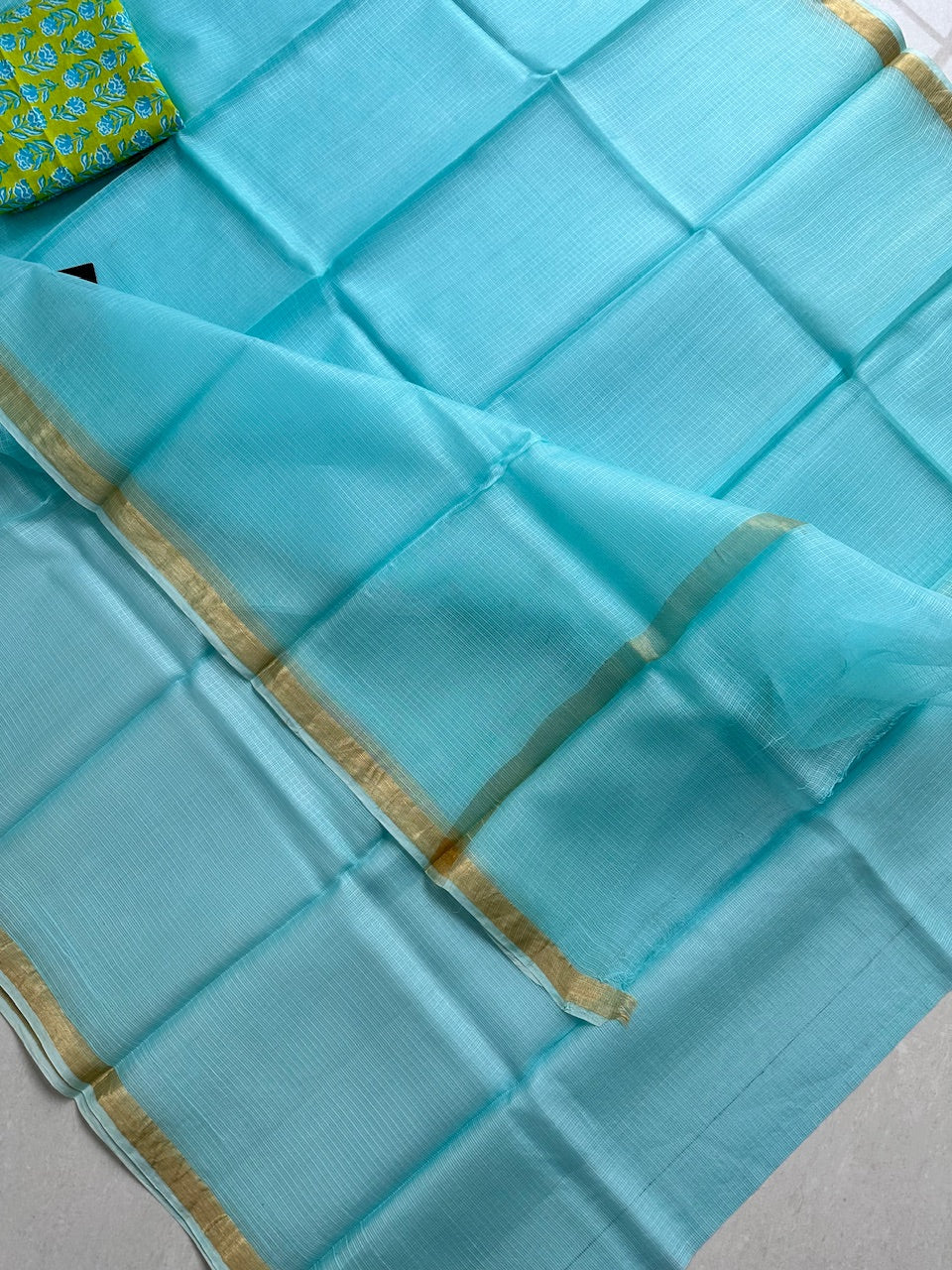 Pure Single Dyed Kota Silk Saree