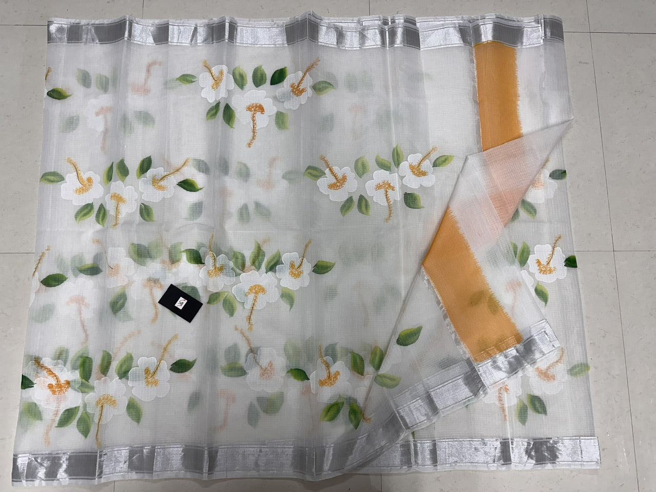 Handpainted Kota Cotton Doria Saree