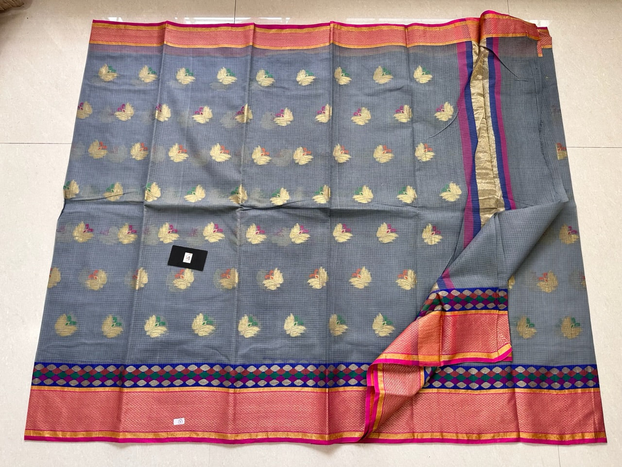 Pure Weaved Kota Cotton Doria Saree