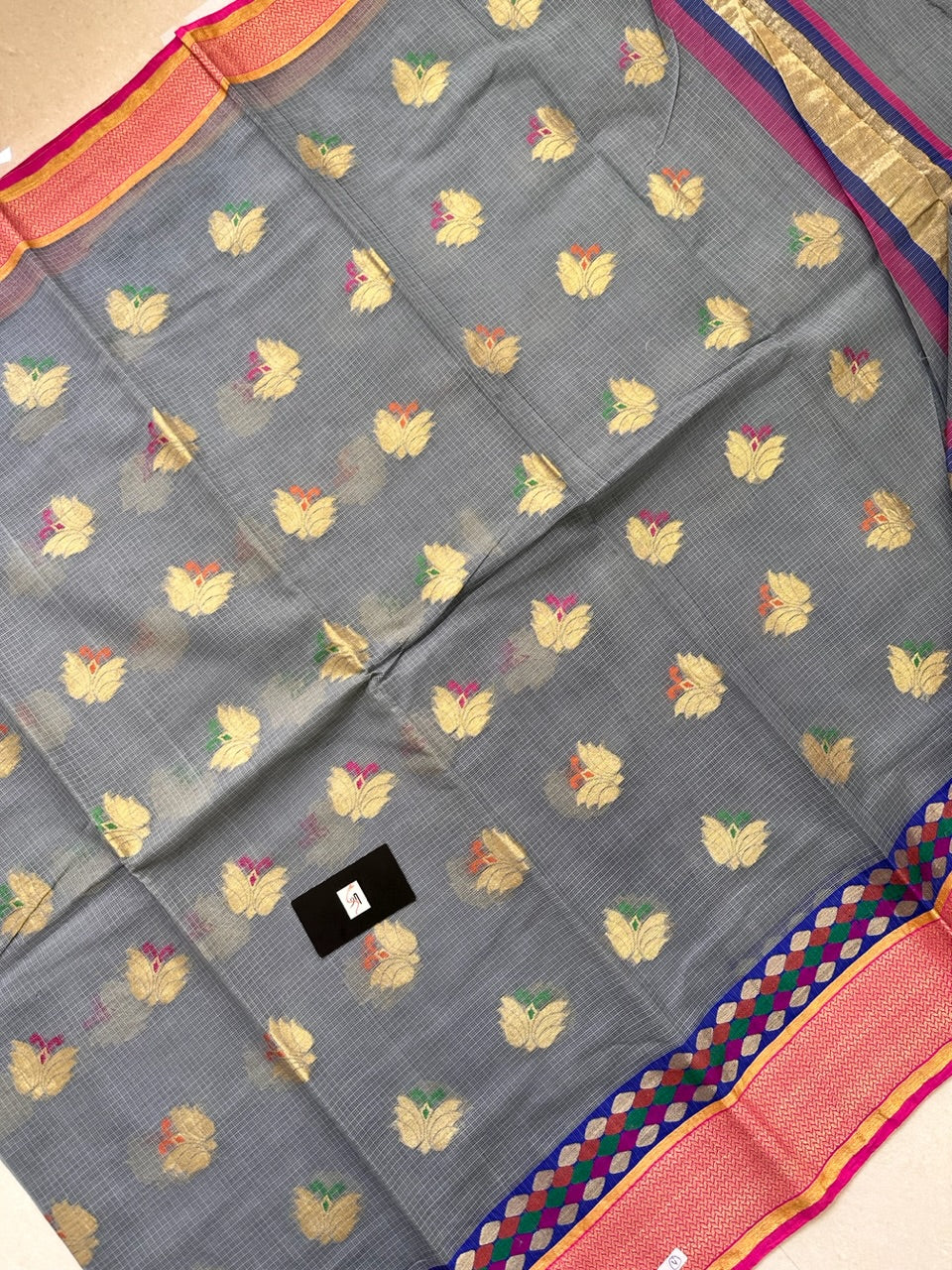 Pure Weaved Kota Cotton Doria Saree