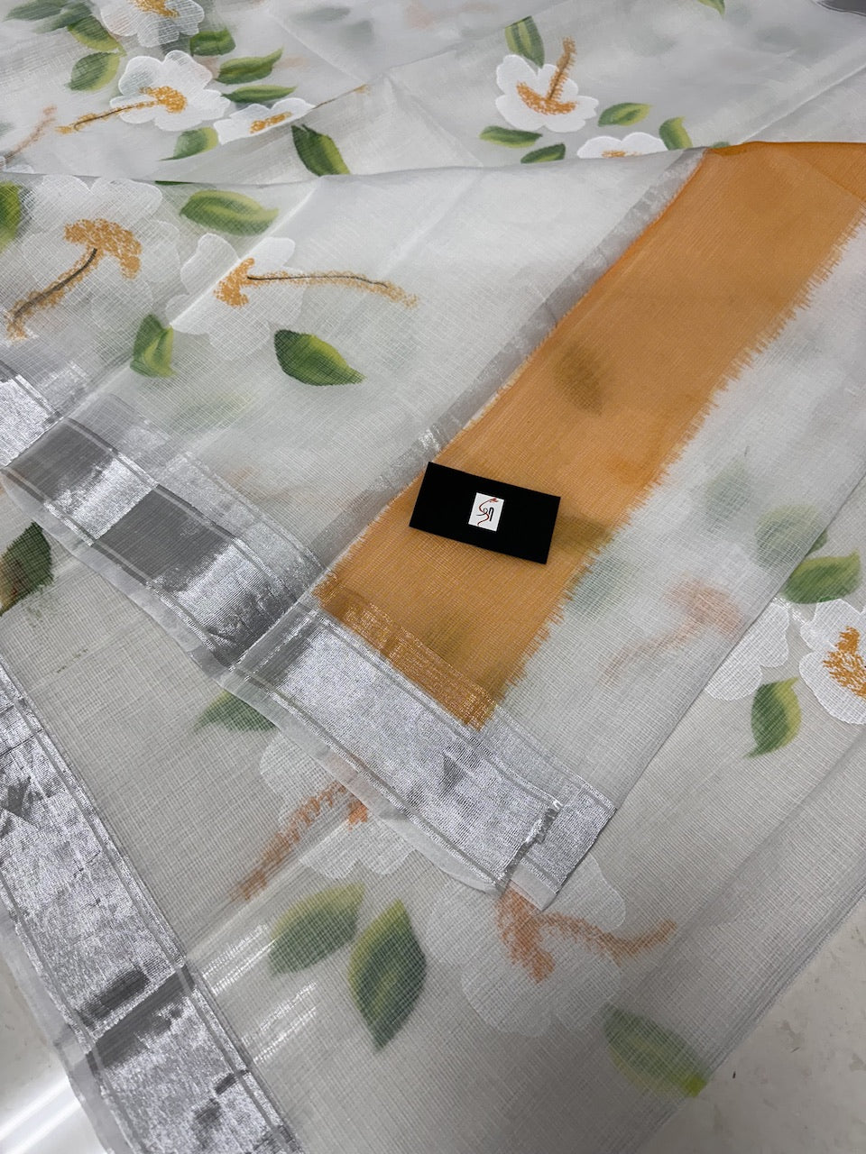 Handpainted Kota Cotton Doria Saree