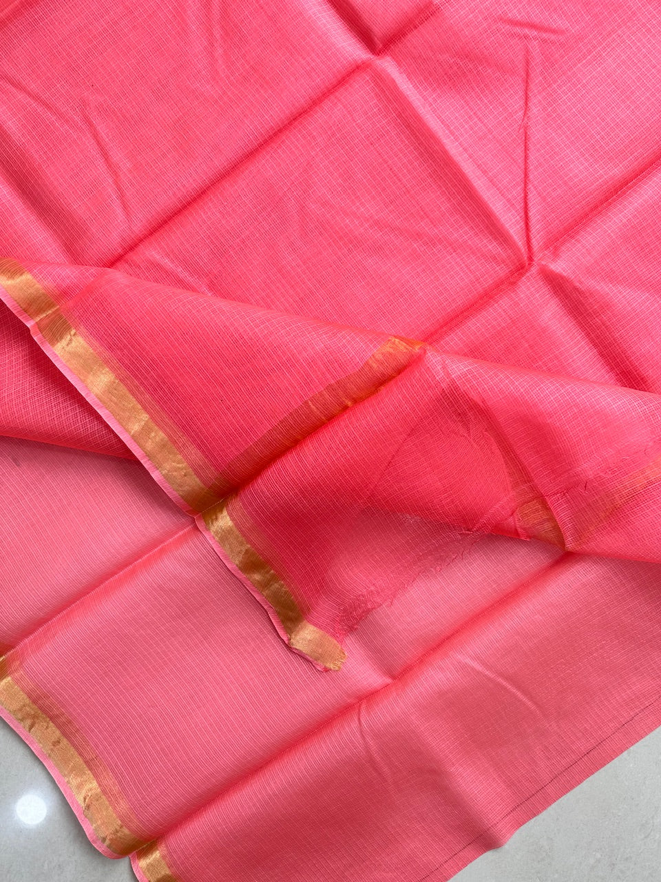 Pure Single Dyed Kota Silk Saree