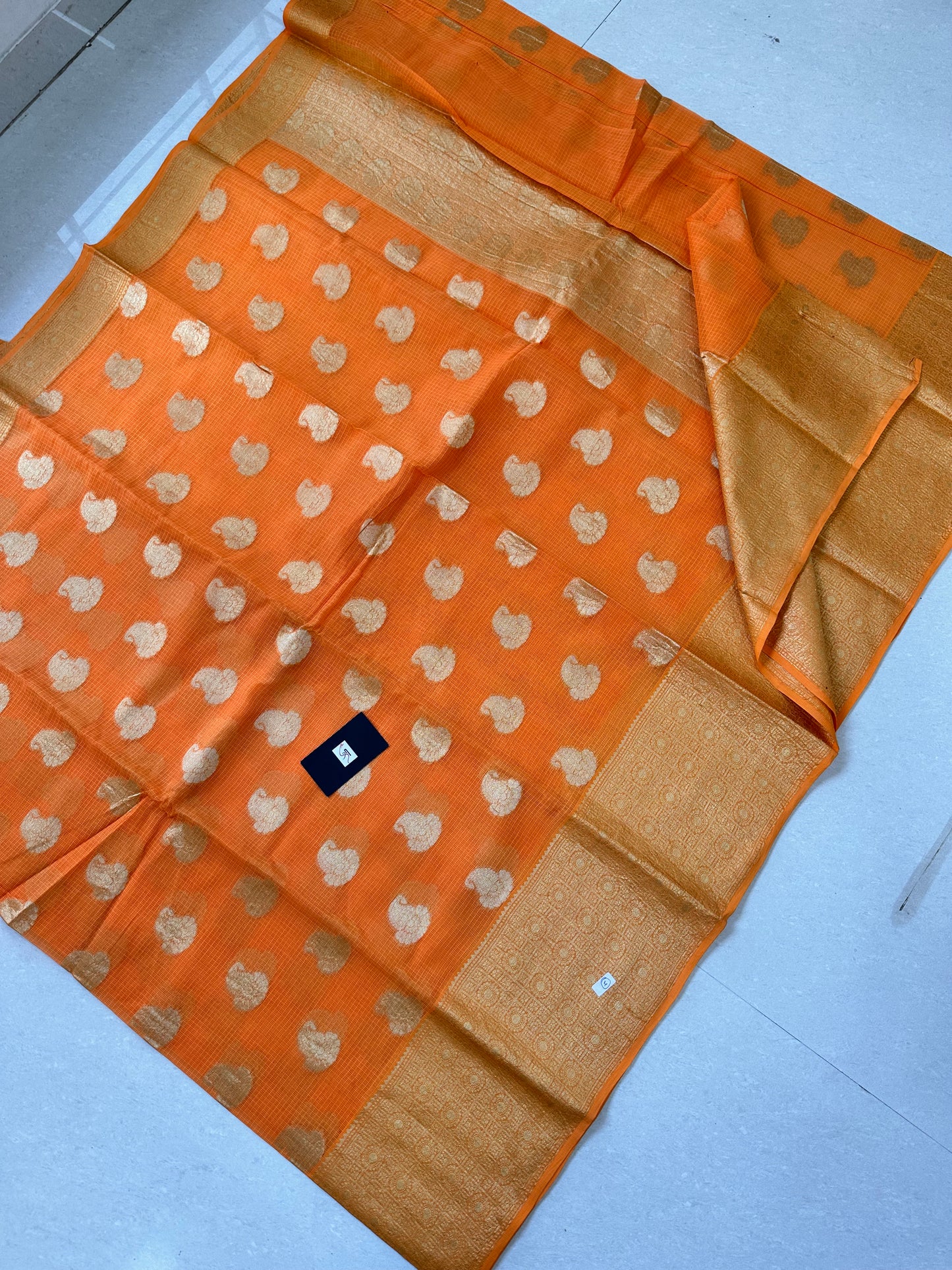 Pure Weaved Kota Cotton Doria Saree