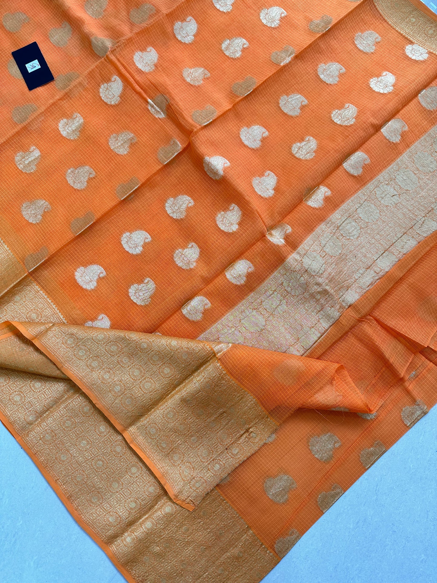 Pure Weaved Kota Cotton Doria Saree