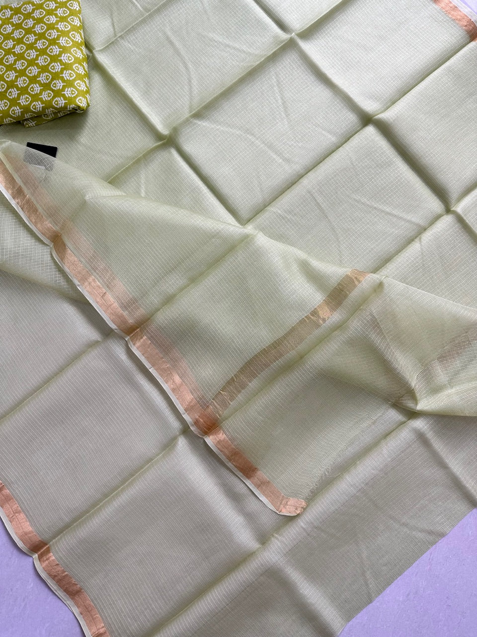 Pure Single Dyed Kota Silk Saree