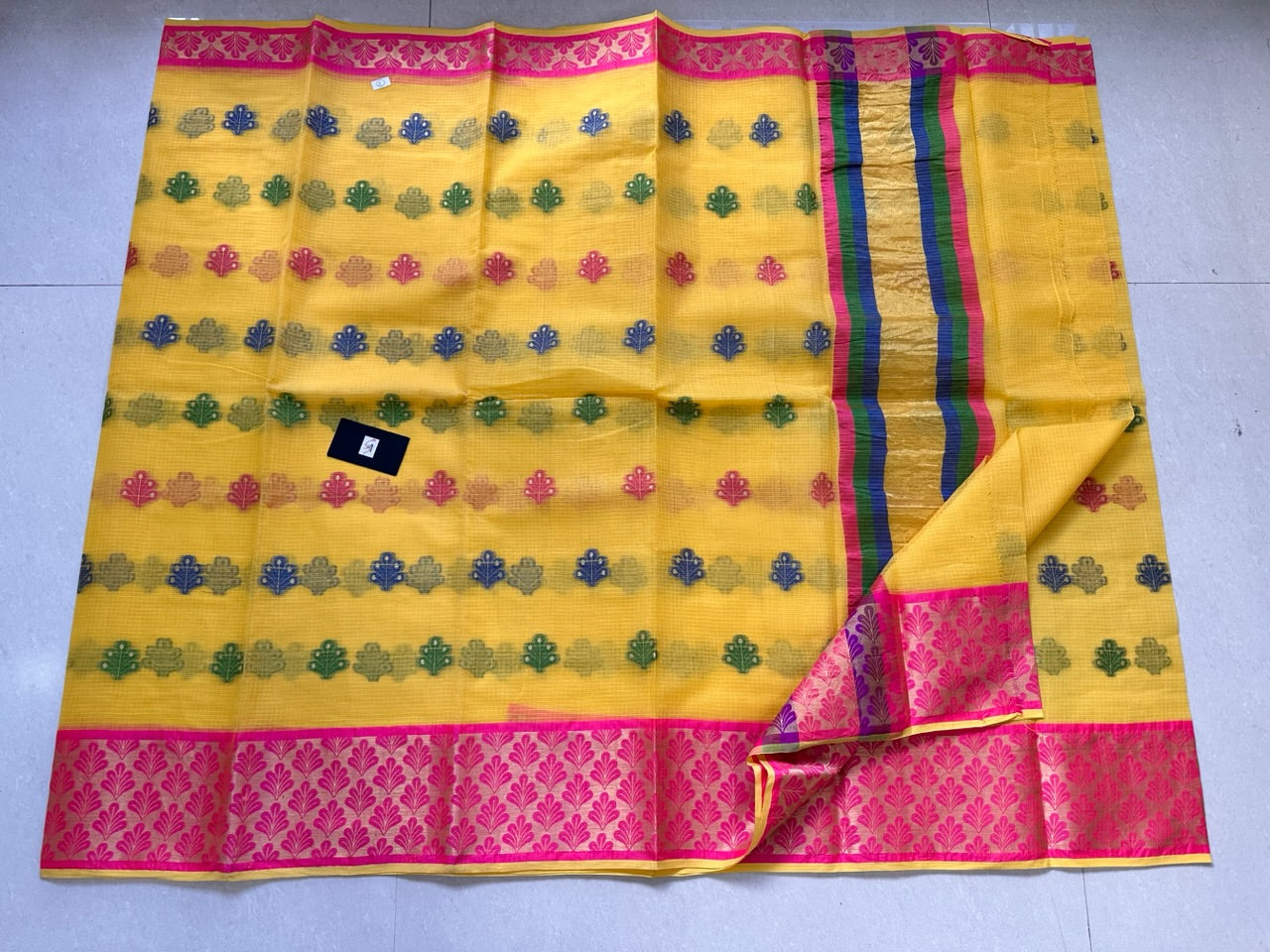 Pure Weaved Kota Cotton Doria Saree