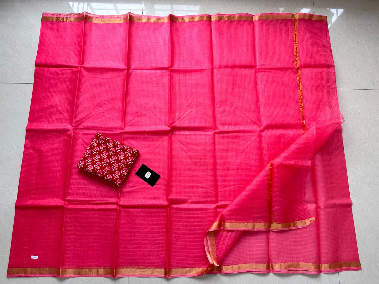 Pure Single Dyed Kota Silk Saree