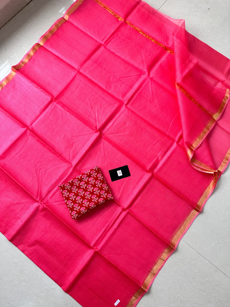 Pure Single Dyed Kota Silk Saree