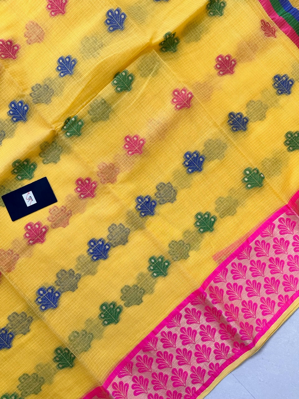 Pure Weaved Kota Cotton Doria Saree