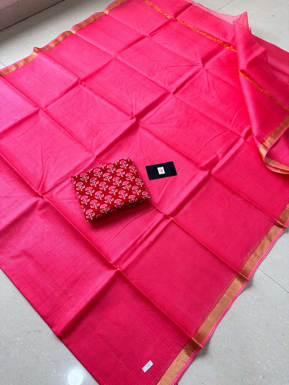 Pure Single Dyed Kota Silk Saree