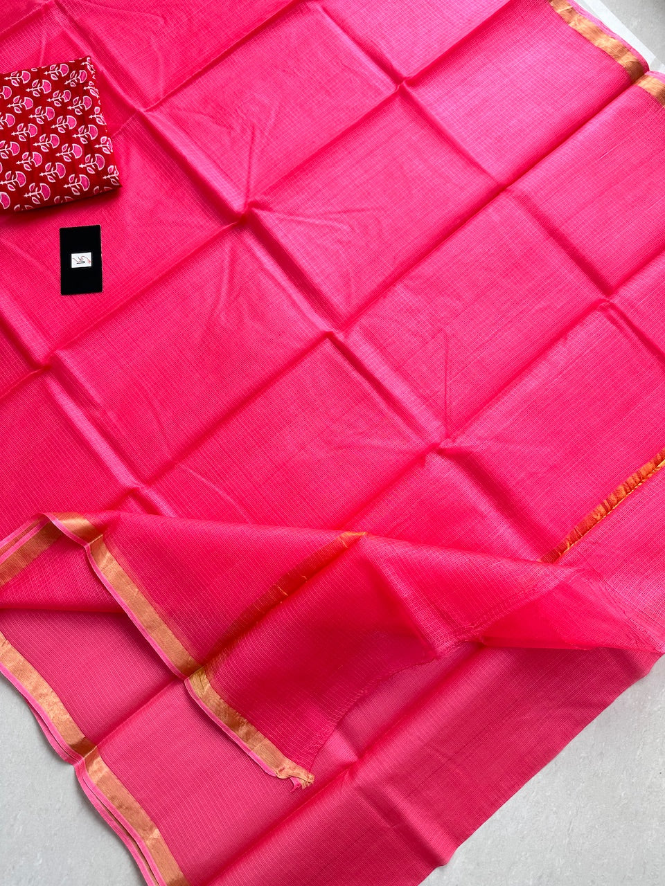 Pure Single Dyed Kota Silk Saree