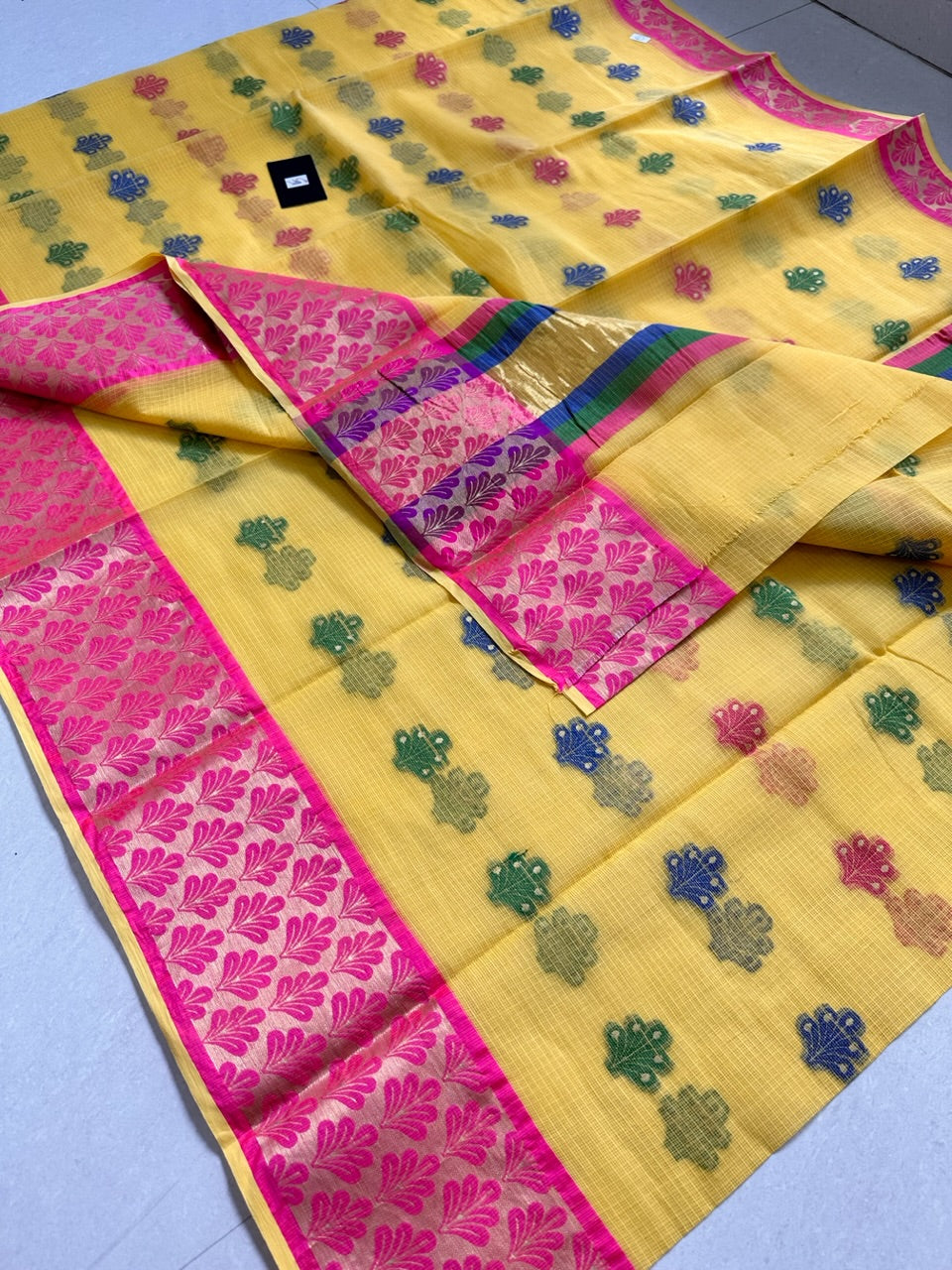 Pure Weaved Kota Cotton Doria Saree