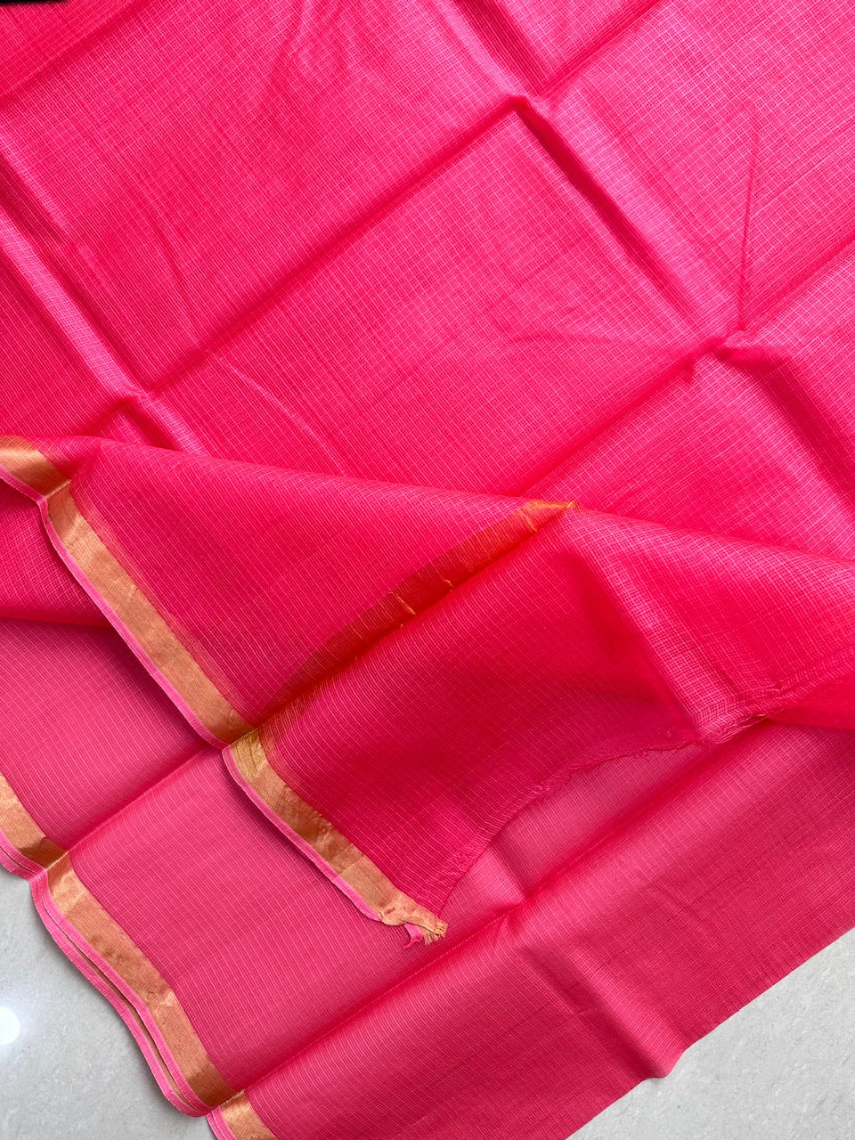 Pure Single Dyed Kota Silk Saree