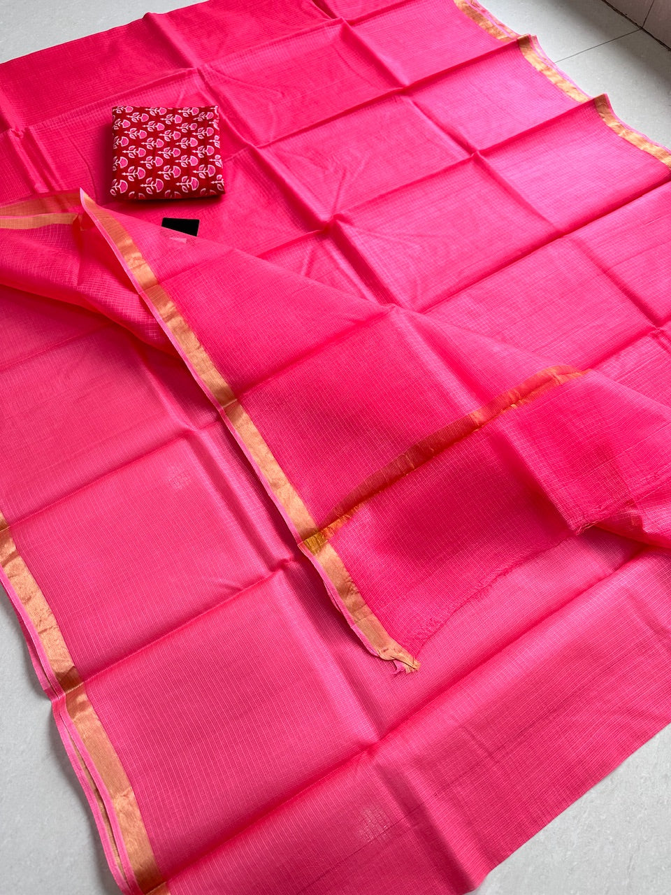 Pure Single Dyed Kota Silk Saree