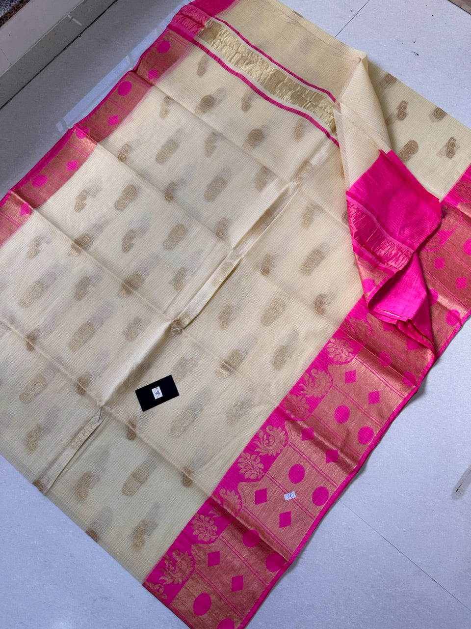 Pure Weaved Kota Cotton Doria Saree