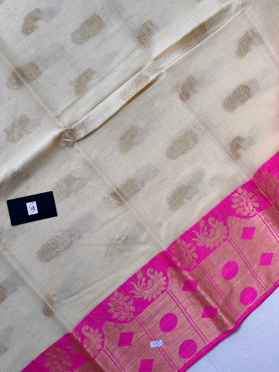 Pure Weaved Kota Cotton Doria Saree