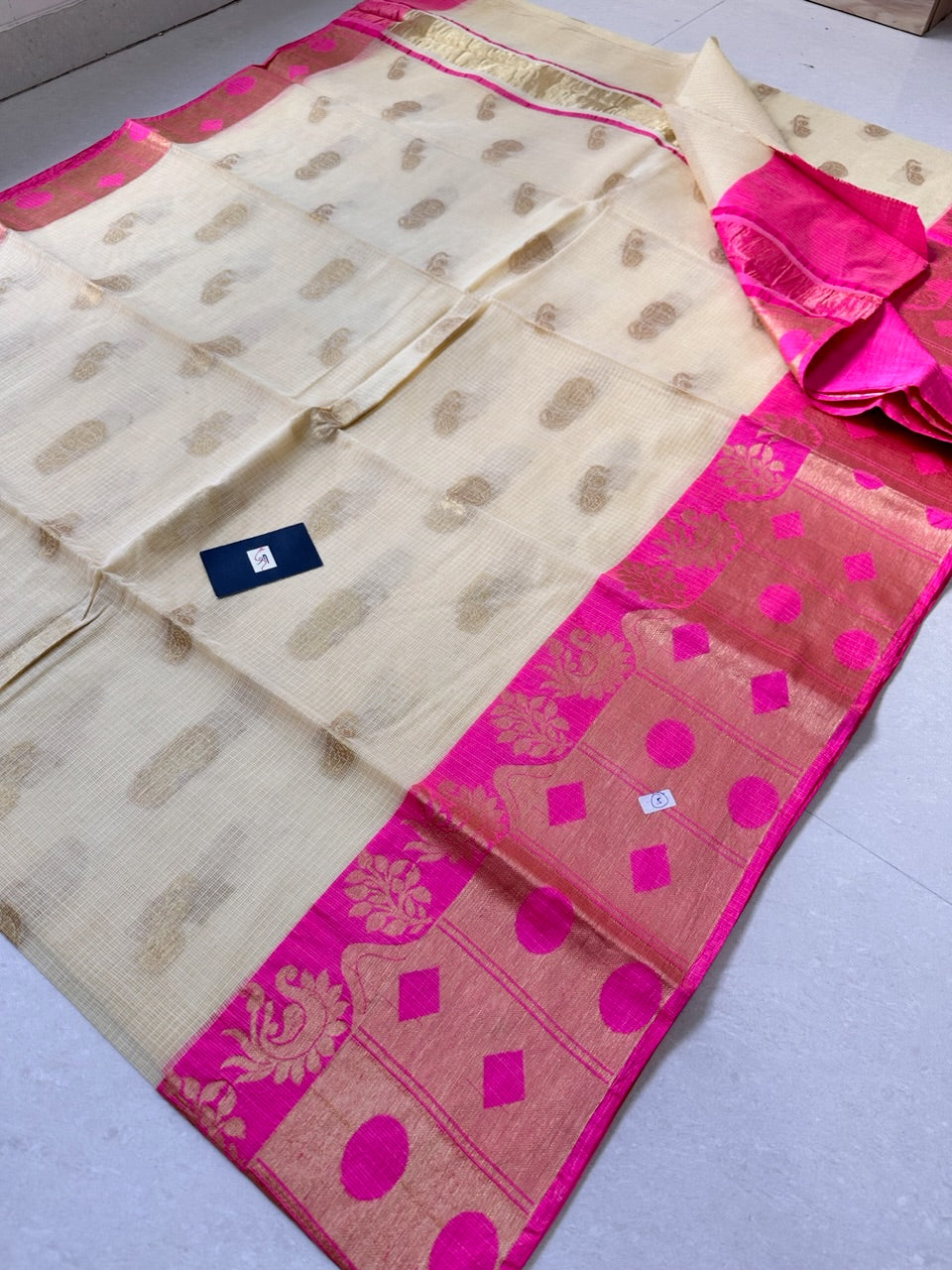 Pure Weaved Kota Cotton Doria Saree