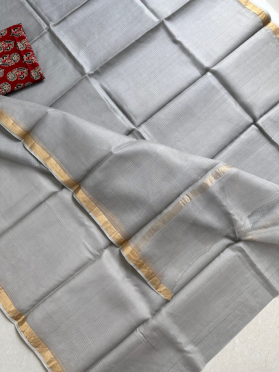 Pure Single Dyed Kota Silk Saree