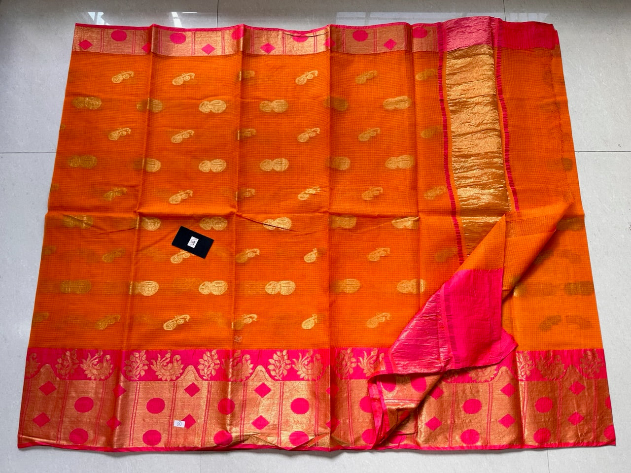 Pure Weaved Kota Cotton Doria Saree